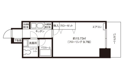 ドミール西新 3枚目