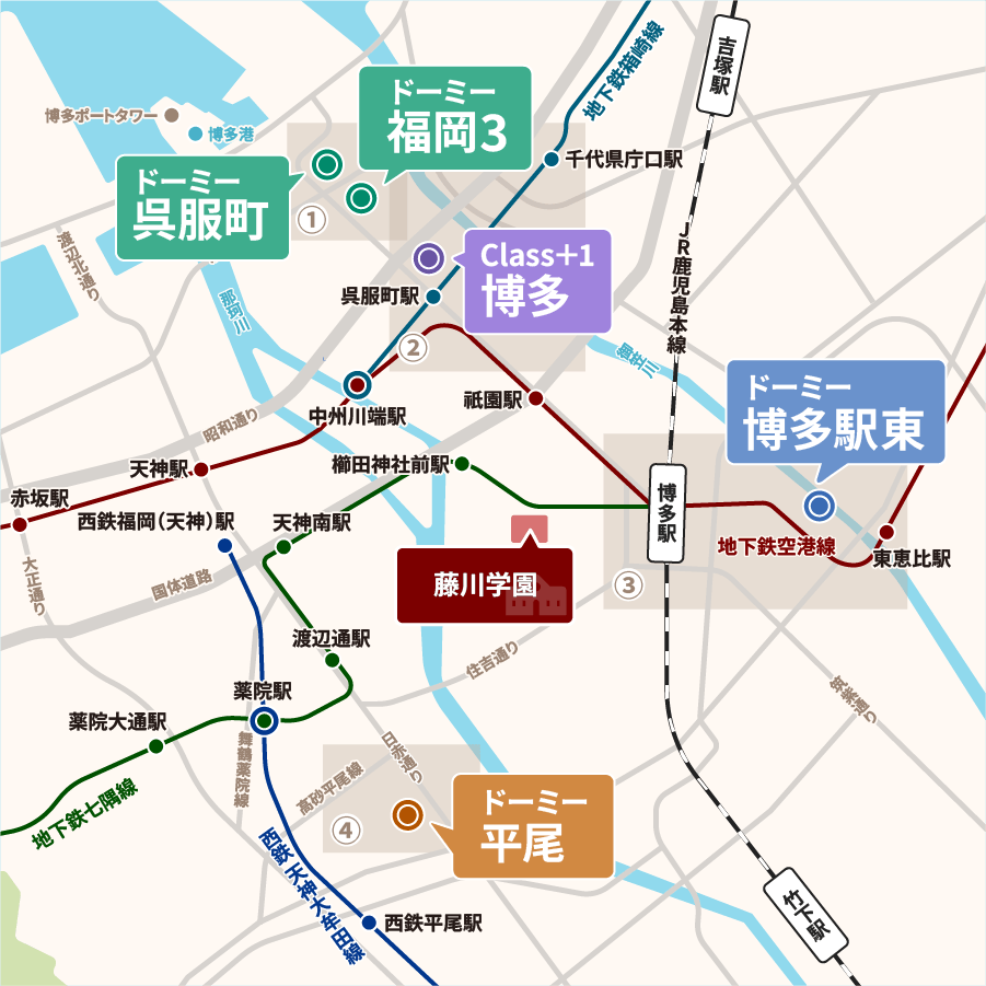 藤川学園 全体マップ