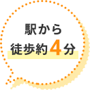 駅から徒歩4分